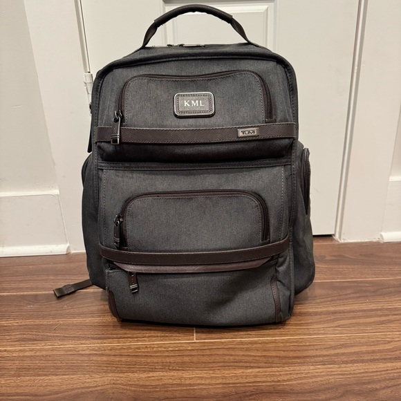TUMI Gray and Brown Backpack - Picture 6 of 13